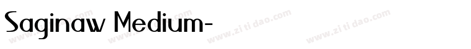 Saginaw Medium字体转换